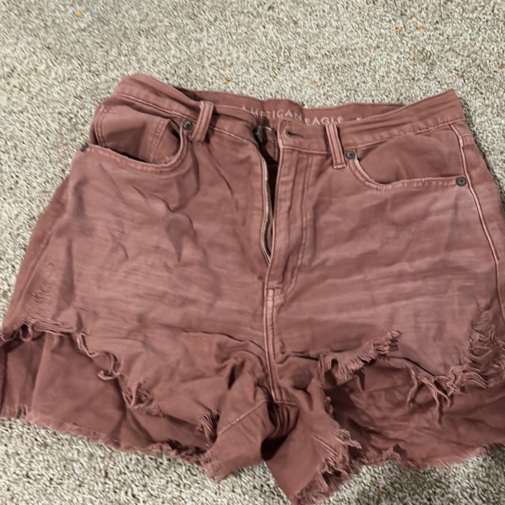 American eagle highest rise mom shorts size 6